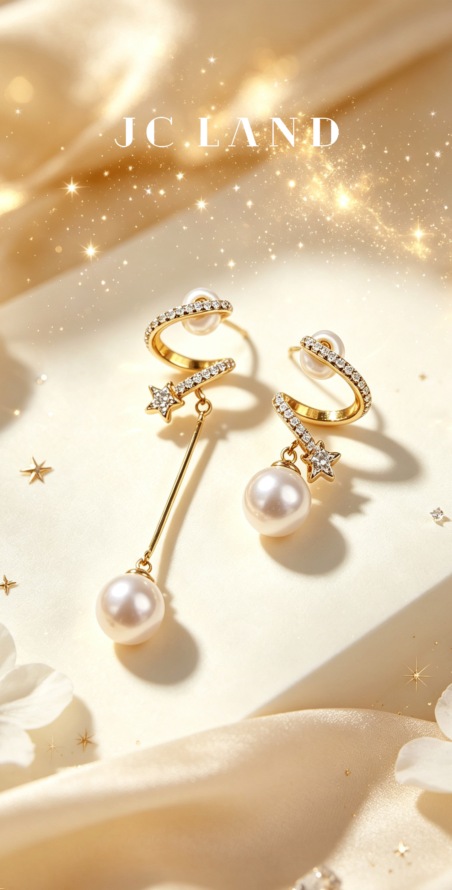 JC LAND pearl earrings